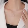 High Quality  Fine Jewelry Water Drop Moissanite Pendant Necklace for Women Gifts Collarbone Chain  Moissanite Necklace