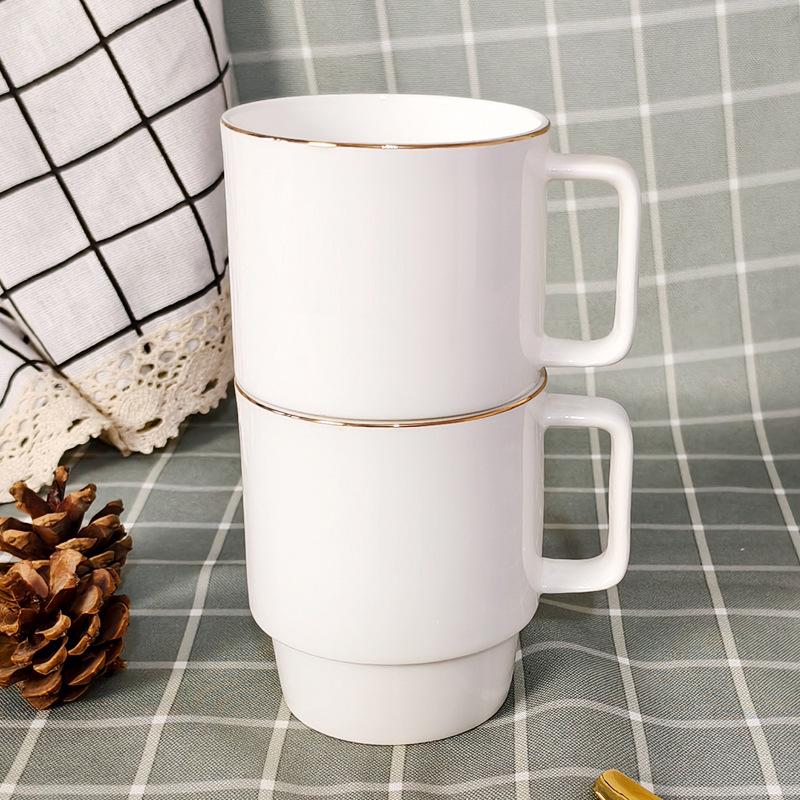 Creative Stackable Home Coffee & Milk Cups – Couple & Parent-Child Styles