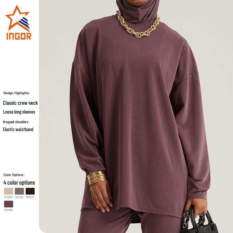 

New Middle Eastern Muslim Women s Long-Sleeved Fashion Loose Top Extra Large