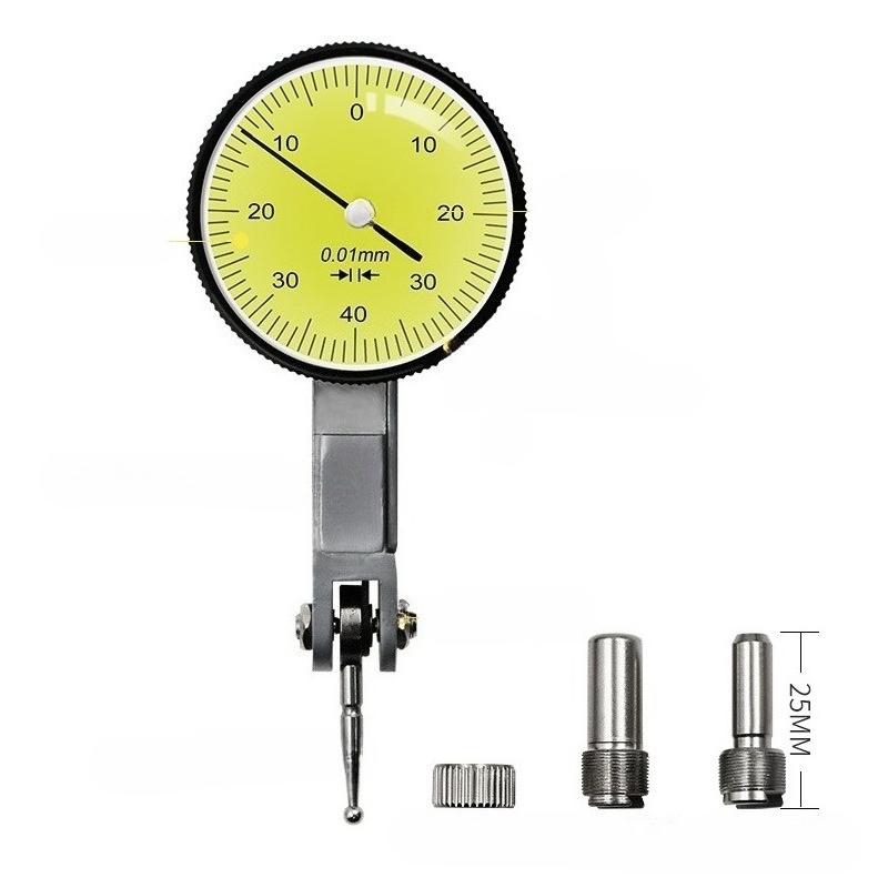 0-0.8mm Lever Dial Indicator Gauge With Measuring Probes Mechanical Micrometer Measuring Tools Dial Bore Gauge Test Indicators