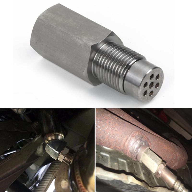 Oxygen Sensor Adapter Car Check Engine Light Fix Catalytic Mesh Oxygen O2 Sensor Spacer Adapter Mini Catalytic Converter