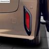 Car Rear Fog Light Lamp Frame Decoration Cover Trim For Toyota Alphard Vellfire 40 Series  2024 Chrome / Black Accessories