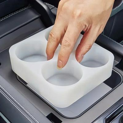 For BYD Leopard 5 Center Refrigerator Silicone Mat Cup Holder Drink Holder Compartments Special Interior Modification Auto Parts