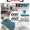 Non-Slip Carpet Fixers, PU Material Washable & Reusable Stop Carpet Shifting and Curling for Living Room Dining Room Bathroom Carpets Home Essentials