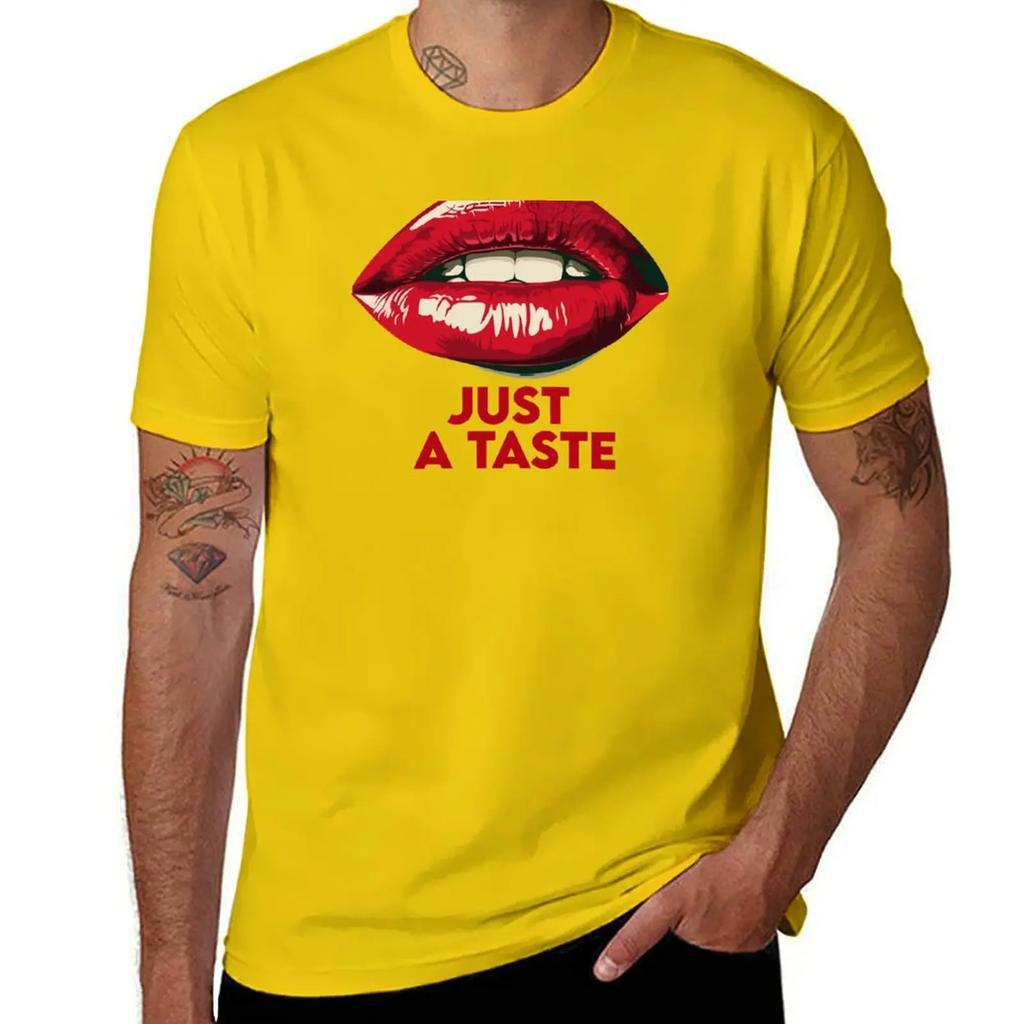 Red Lips Just a Taste TShirt anime stuff basketball graphic tees sublime men clothing