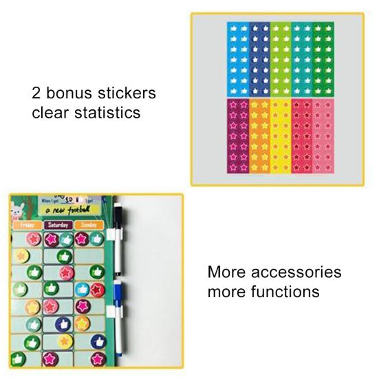 Magnetic Reward Behavior Chores Chart Board Educational Table Calendar Kids Toy