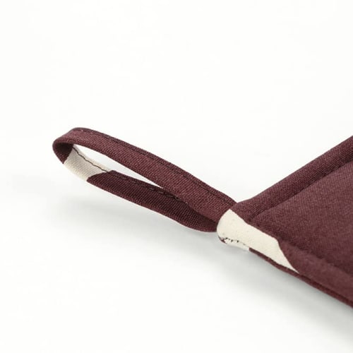 Marimekko Pieni Unikko Pot Holder (Burgundy X Cotton) 071765 832, Fall/Winter 2022, Trivet/Potholder, Floral Print, Kitchen Accessories, Nordic Style,