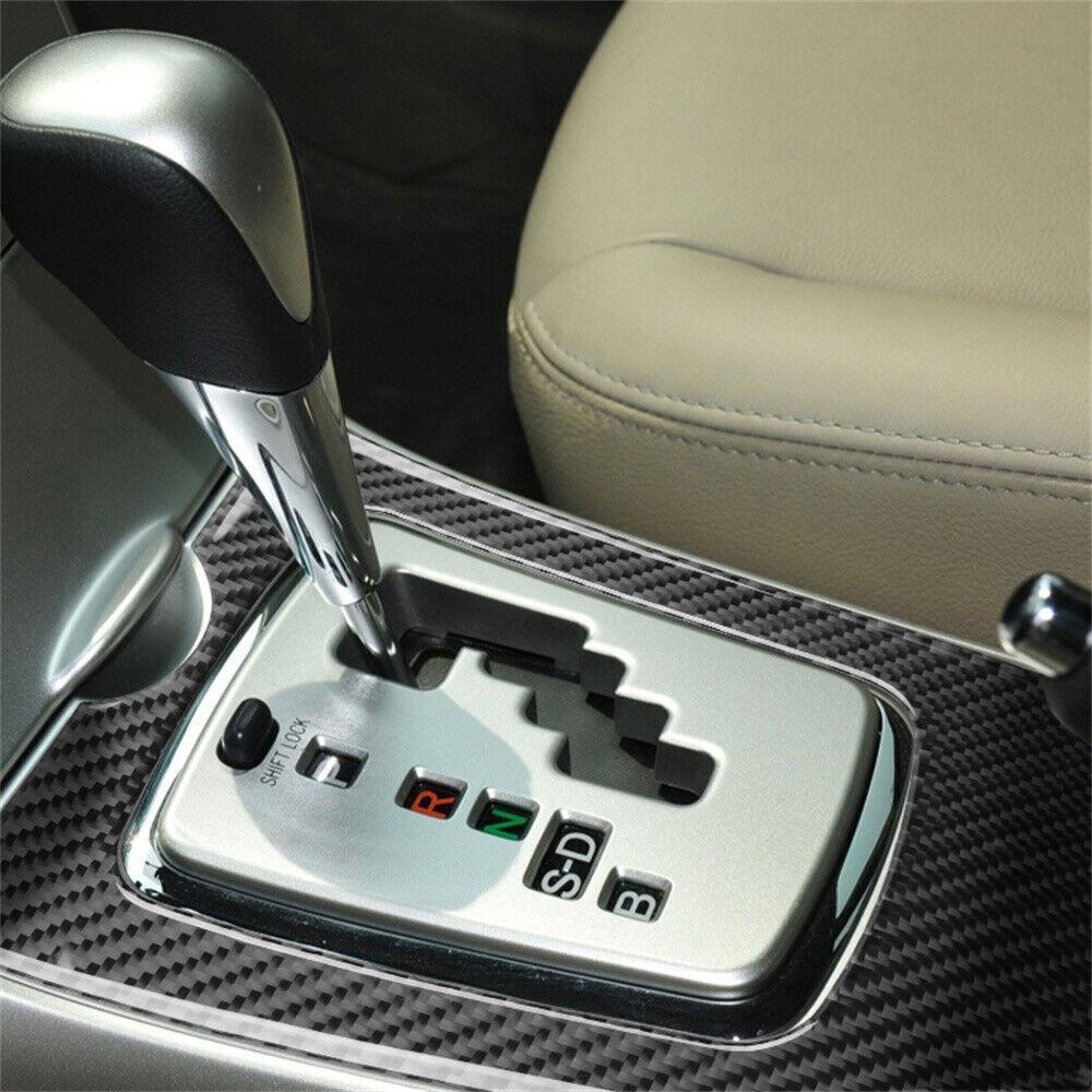 Carbon Fiber Gear Shift Outer Frame Cover Trim Fit For Toyota Corolla 2007-2012