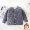 Dreilagige gesteppte Schuljacke für Kinder - Warmer Herbst-/Winter-Baumwollmantel für Jungen und Mädchen