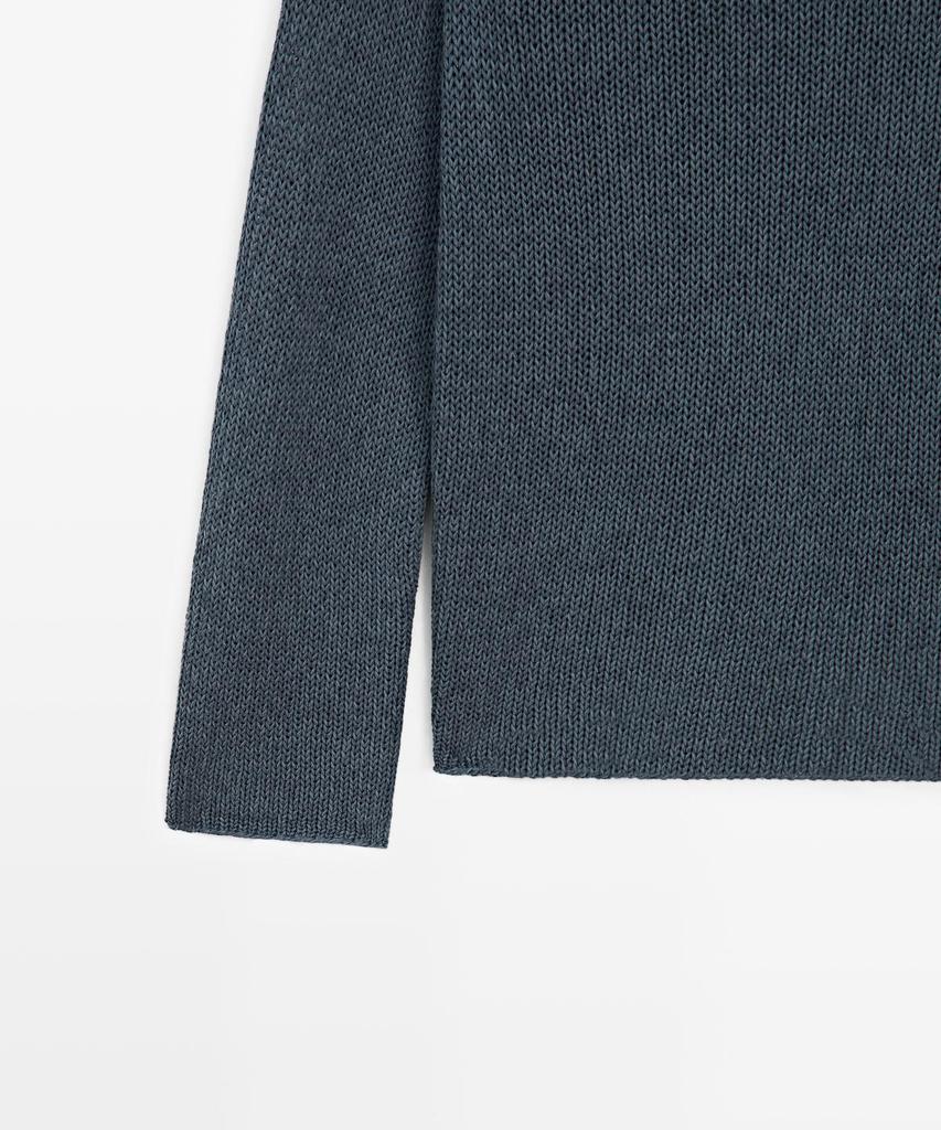 Masimodutti Open Knit Cotton Blend Sweater