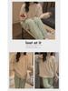 Women's Winter Plush Pajamas Set: Long-Sleeve, Solid Color, Thick Coral Fleece for Home or Outdoor Wear