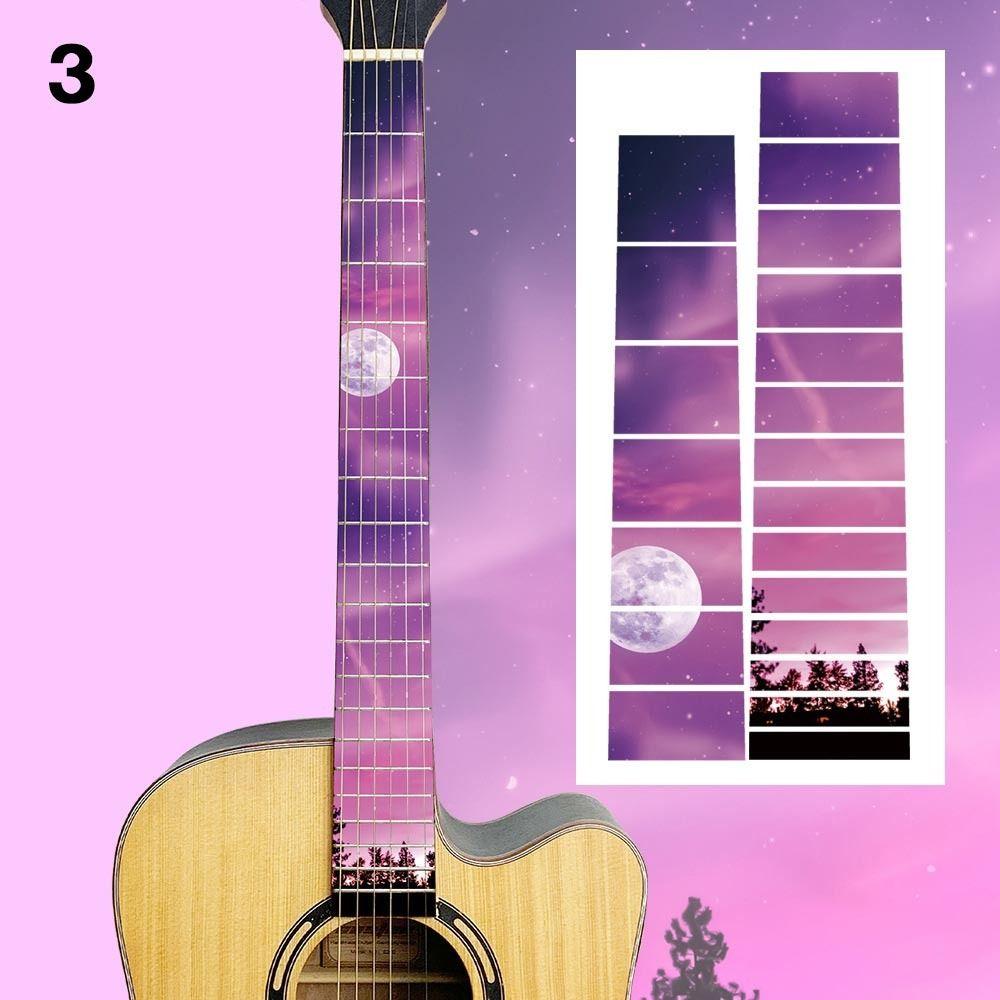Electric Guitar Parts Ultra Thin Stickers Guitarra Accessories Cross Inlay Decals Fretboard Sticker