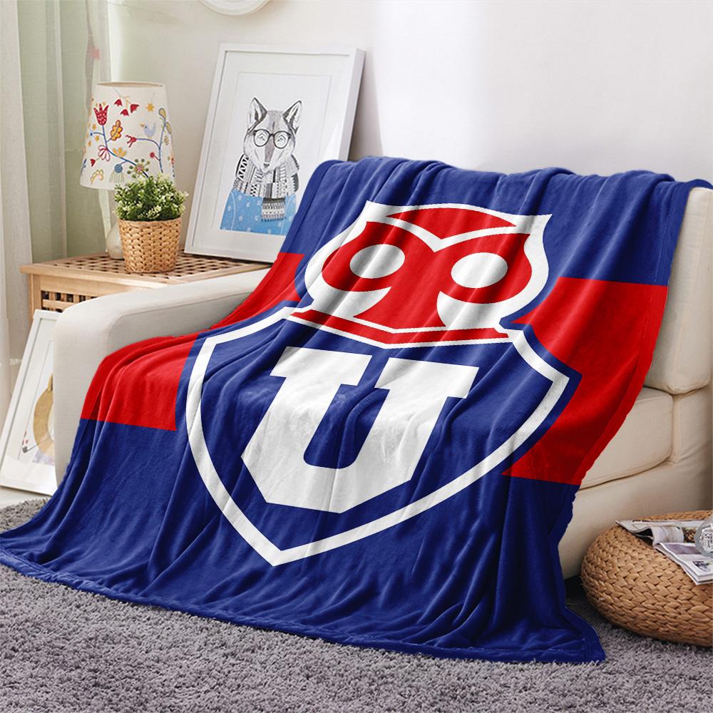 Universidad de Chile Print Flannel Blanket, High quality Comfortable for All Seasons, Home Decor, Warmth and Comfort, Perfect for Christmas Gifts