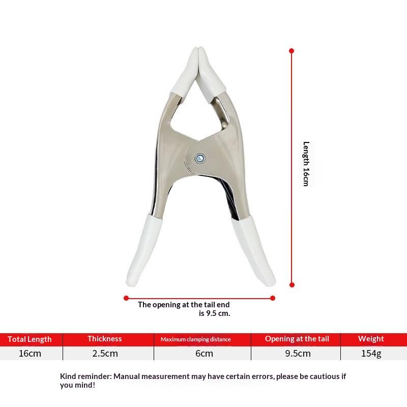 Metal Wedding Dress Clip 4/6Inch Multi-Purpose Photography Clips A-Shaped Non-Slip Rubber Heavy Duty Clamps Wedding Dress Train