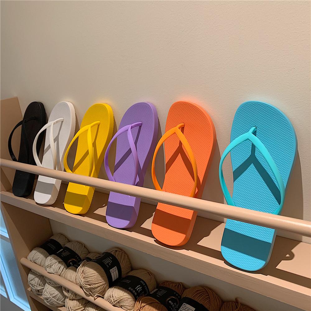 flip-flops women's tide summer outer wear fashion pinch foot beach slippers non-slip couple splint sandals