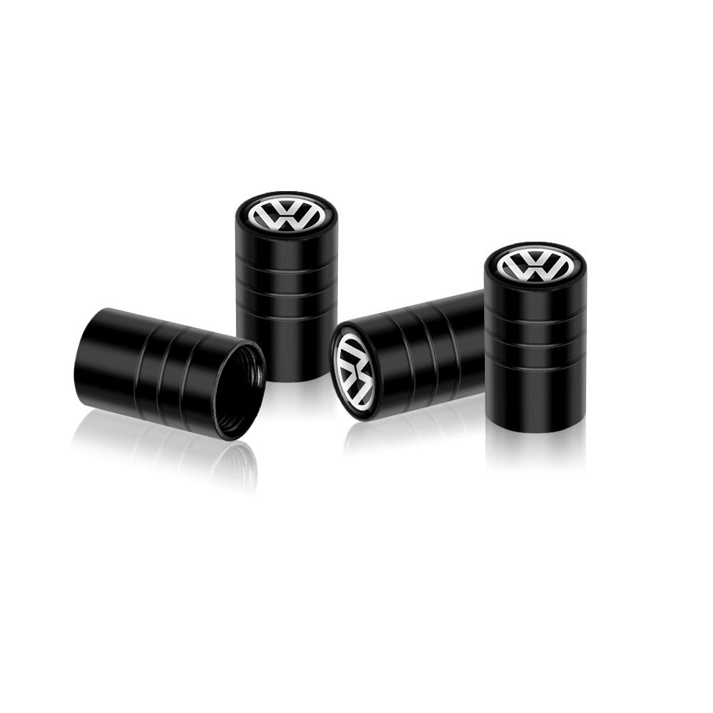 4PCS Car Wheel Tire Valve Caps Stem Cover For Volkswagen Polo Sharan Golf Scirocco Touran Touareg Rline Jetta Tcross Tiguan GTI