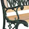 Park Bench With Backrest 123.5 X 74 X 48 Cm Gardi Tulip Sofotel