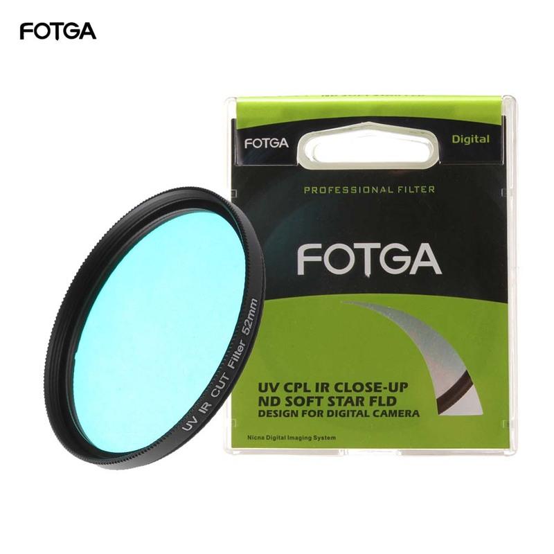 FOTGA Optical Glass UV-IR CUT filter 52mm 58mm Infrared Pass X-Ray IR UV Filter for Canon Nikon DSLR Camera 46mm