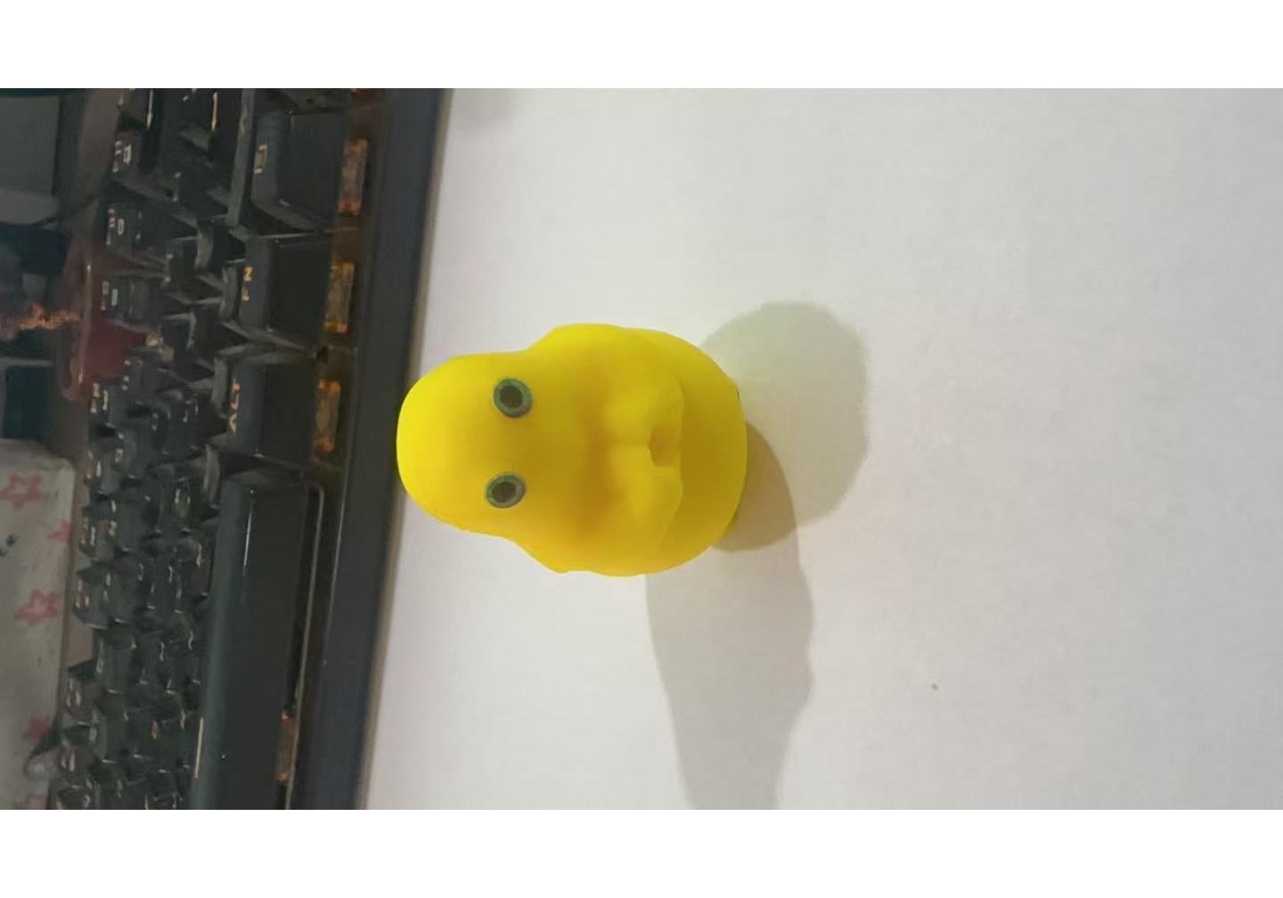 New Milk Dragon Handmade Figure - Cute Yellow Frog Keychain from Healing Series