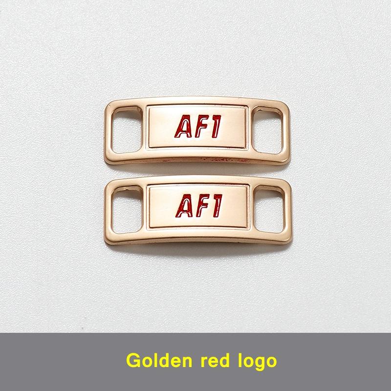 NEW 1 Pair Metal Shoelaces Buckle AF1 Shoe Decoration Suitable for All Shoes Sneakers Shoes Accessories Flat Shoelace Buckle