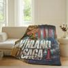 Anime Vinland Saga Blanket For Sofa Office Bed Plane Travel Sleep Read Relax Camping Soft And Warm