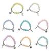 Glass Beaded Bracelets Cross Stretch Bracelets Wristband for Woman Daily Wear