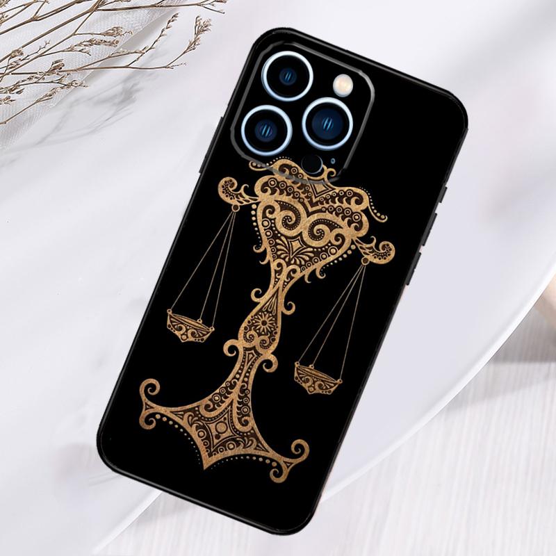 Zodiac Signs Phone Case For iPhone 17 Air 16 15 14 13 11 12 Pro Max Plus 12 13 Mini 16e 17 Pro Max Cover
