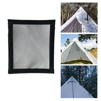 Tente Poêle à Bois Cheminée à Fumée Tube de Poêle Tuyau à Feu Route Anneau Anti-brûlure Anneau de Protection Accessoires