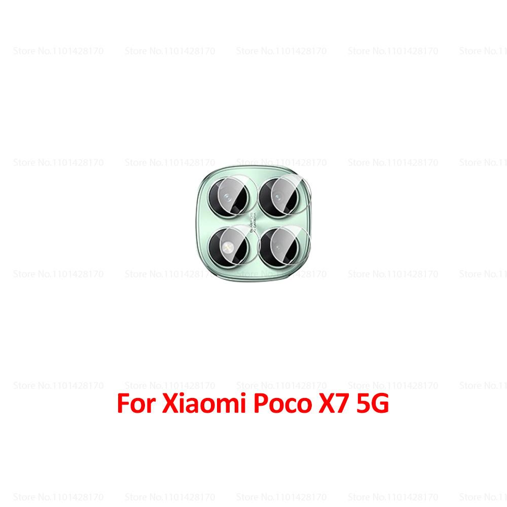 3 Set Soft Glass Camera Protector for Poco M6 M8 X8 Pro Max X6 F6 X7 F7 Pro F8 F9 Ultra 5G M7 4G PocoX7 X7Pro F9Pro HD Lens Film 4
