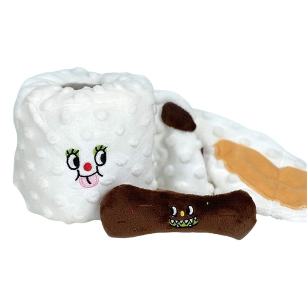 

Toilet Paper Rolling Paper Bucket Dog Sniffing Toys Pet Supplies Chew Training Toy Dog Chew Toys