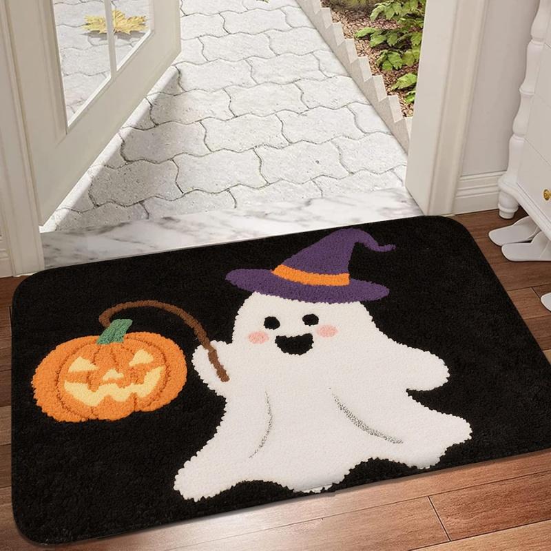 Printed flannel floor mat, anti slip mat for households, washbasin small carpet absorbent foot mat door mat soft and comfortable