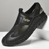Fashion Men Genuine Leather Shoes Men's Sandals Durable Handmade Stitching Close Toe Non Slip Shoes For Indoor Outdoor Beach 2025