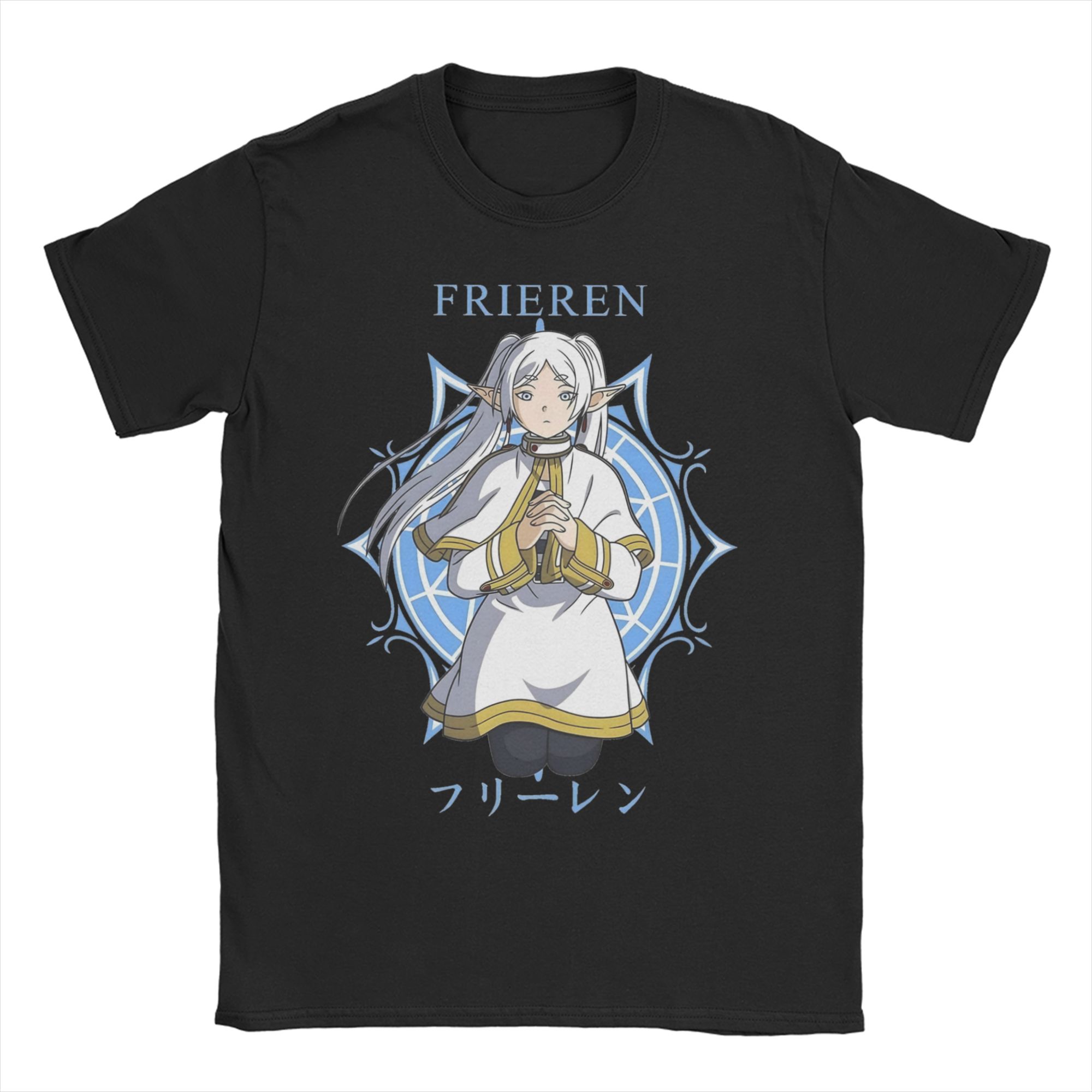 

Frieren in the Hood T Shirt Unisex Women s 100% Cotton Hipster T-Shirt Crew Neck Tee Shirt Short Sleeve Clothing Gift Idea 4XL
