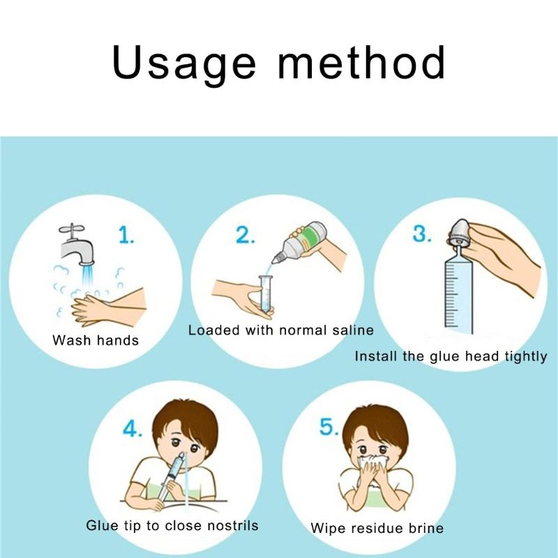 Strzykawki do czyszczenia noska niemowlęcego Wzory Silikonowy aspirator do nosa dla niemowląt do łatwej kontroli przepływu i obserwacji dla dzieci w wieku od 0 do 6 lat
