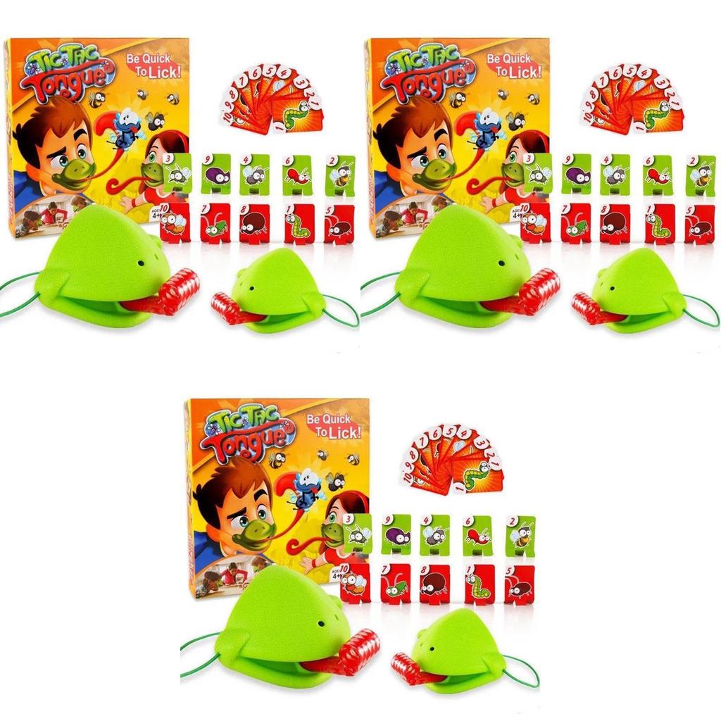 Tic Tac Tongue Game Family Fun Chameleon Duel With High Quality Masks And Retractable Tongues