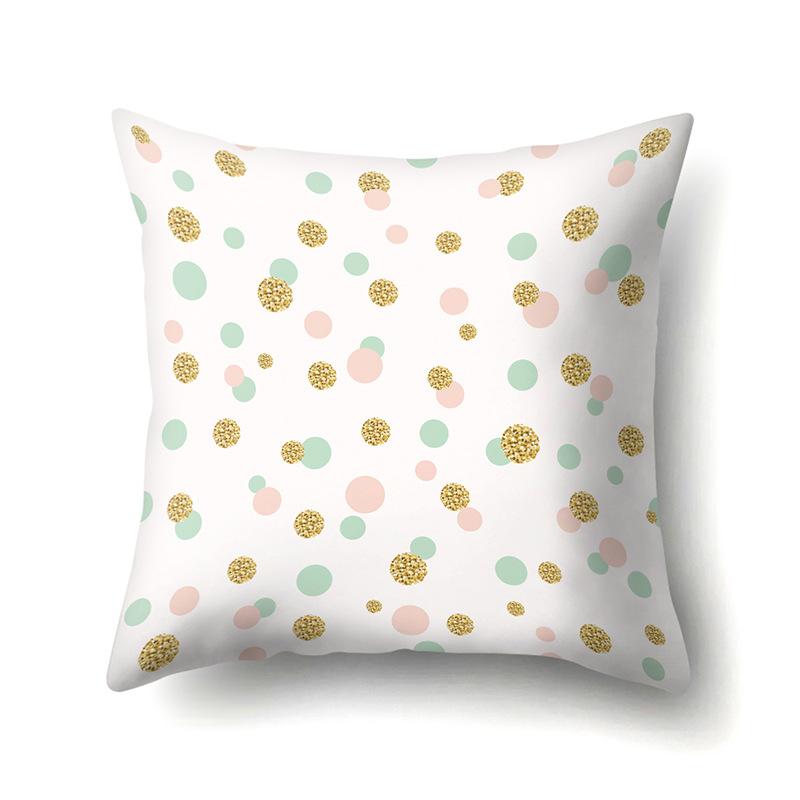 Ins Style Abstract Creative Polyester Pillow Case Car Decoration Home Printed Bedside Cushion Cover Pillow Case