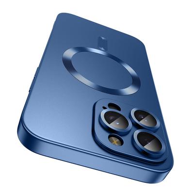 Für Magsafe Linsenschutz Matte Rutschfeste Handyhülle Für IPhone 16 15 14 13 12 11 Pro Max Plus Magnetische Kabellose Ladehülle