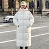 Winter New Women's Down Cotton Clothes Thickened Warm Hooded A Version Regular Hip-wrapped Warm Jacket