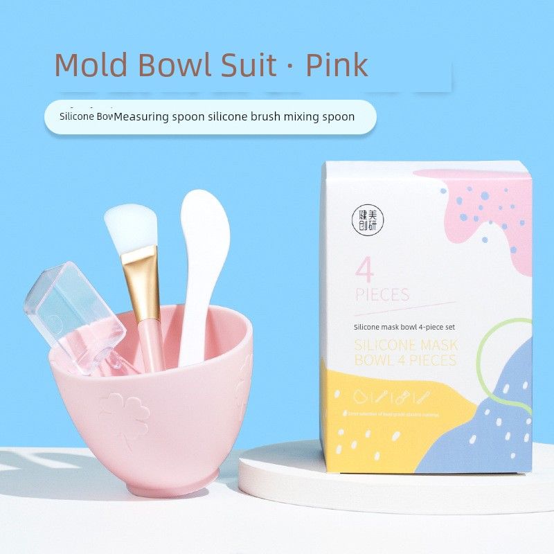 

Спа Силиконовые Инструменты для Макияжа Миска для Маски Sakura powder 4-piece set