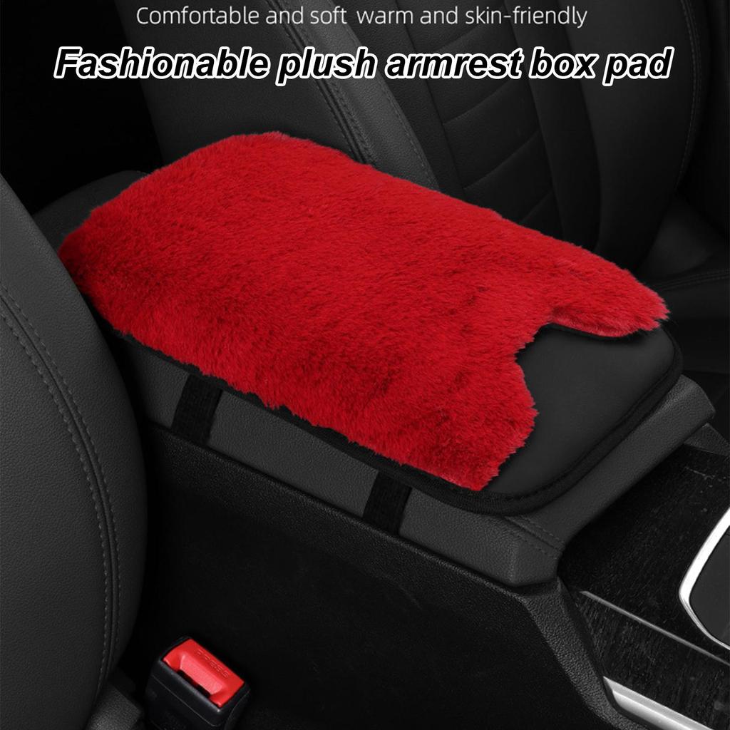 Armrest Cover For Car Automotive Center Console Plush Pad Arm Rest Cushion For Car For Truck Interior Vehicle Women Men Office