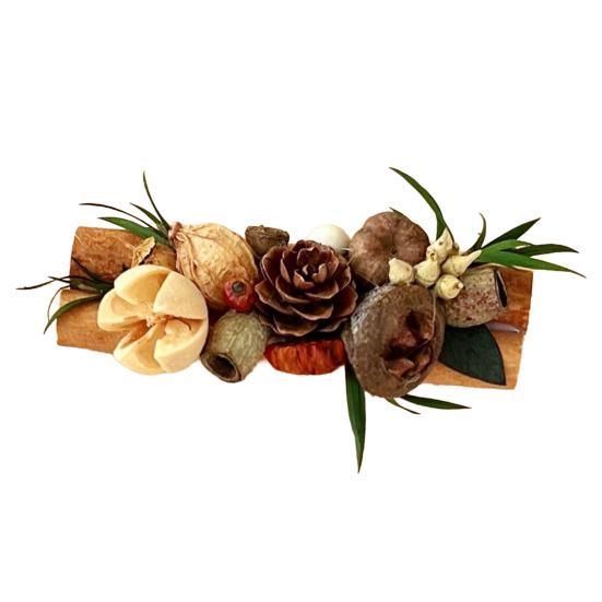 Dried Wood Fruit Refrigerator Magnet Handmade Rustic Natural Plants Pine Cone Decorative Fridge Magnet Photo Holder Home Office Decor