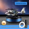 Solar Helicopter Air Freshener: Creative Camouflage Aircraft Car Perfume Ornament