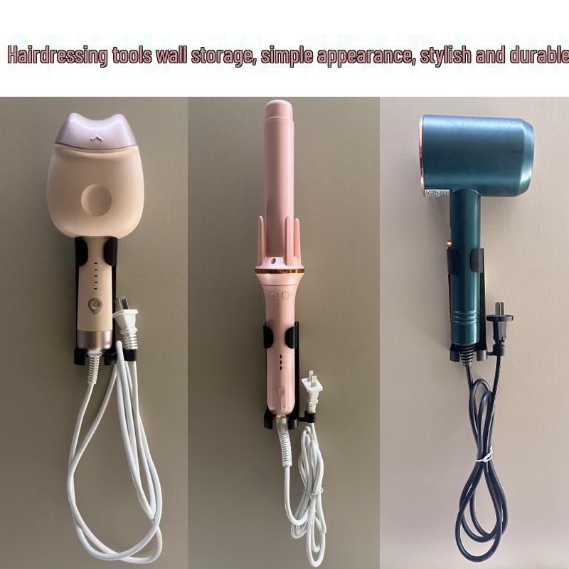 Cross-Border No-Punch Curling & Straightener Iron Storage Rack