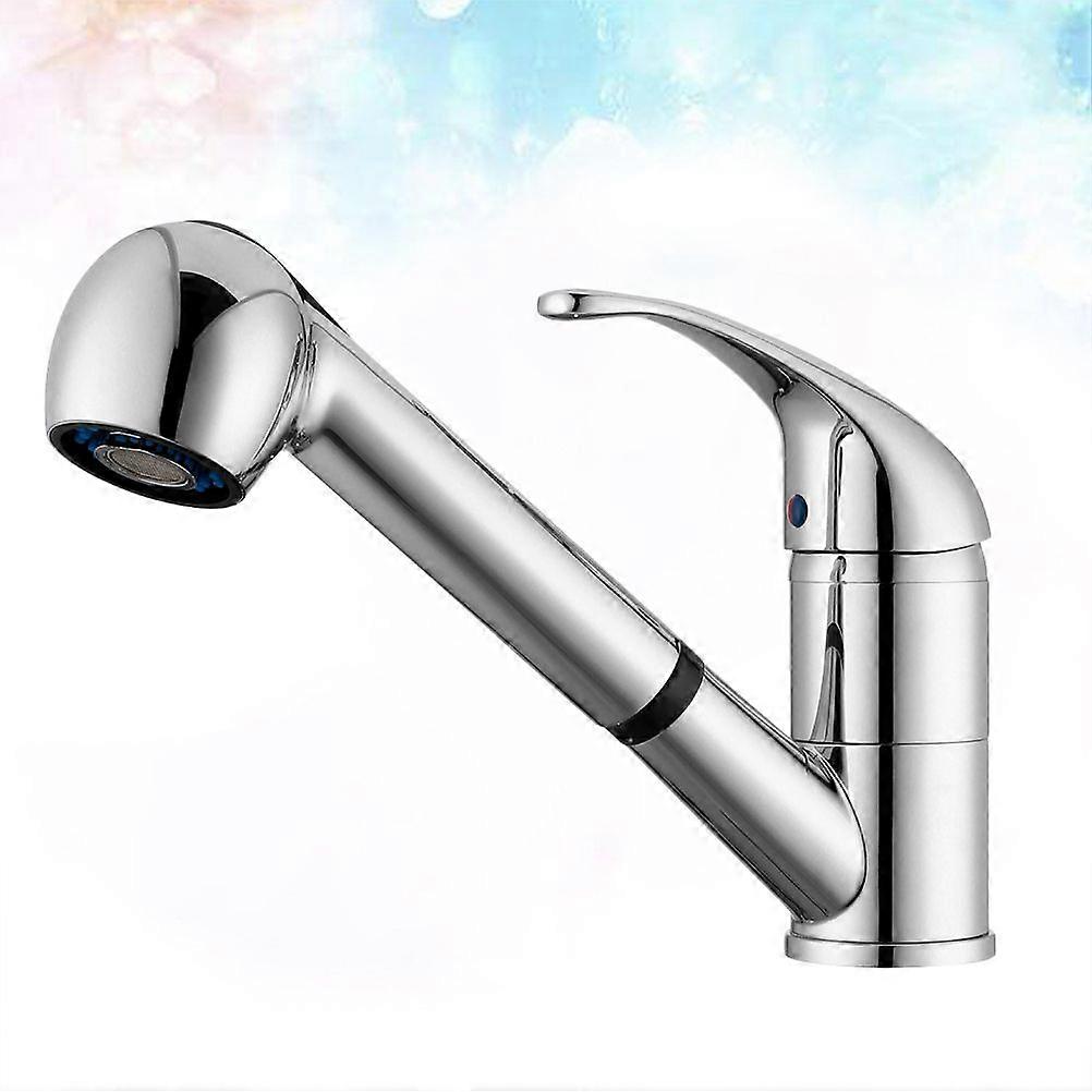 Kitchen Zinc Alloy Sink Tap Hot and Cold Basin Water Tap Home Faucet with Water Pipe
