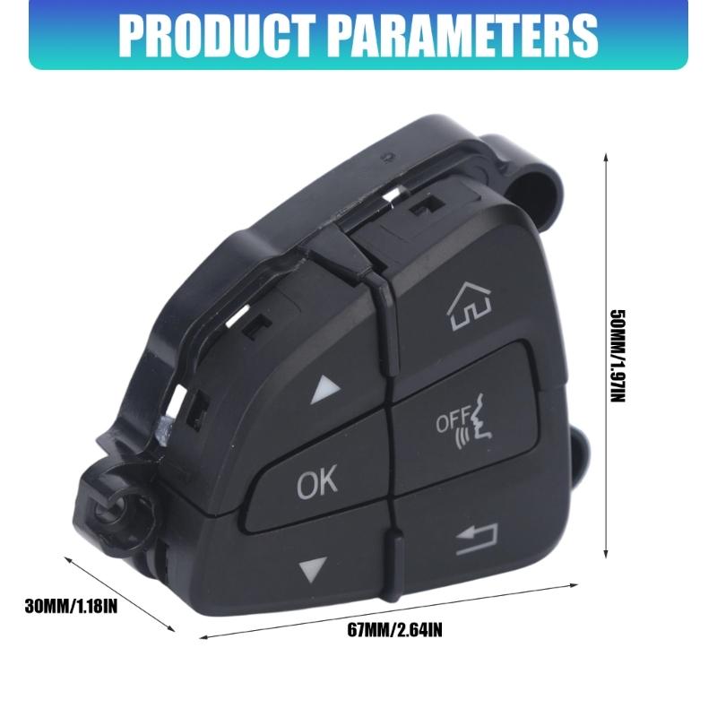 Steering Wheel Phone Voice Button Set for W205 2014-2017, A0999050300 A0999050200 for Cabin Function Repair