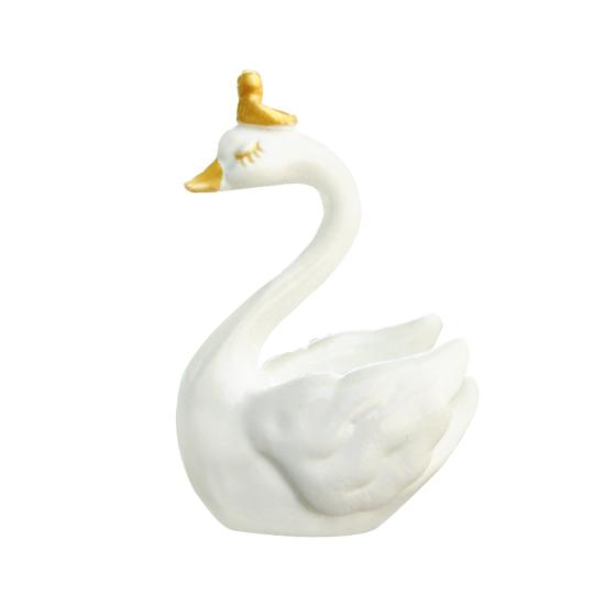 

Фигурка Лебедя Прекрасная Миниатюрная Фигурка Кукла DIY Украшение для Торта Симуляция Короны Фигурка Лебедя Смола Модель Животного Рождественский Свадебный Подарок S белый