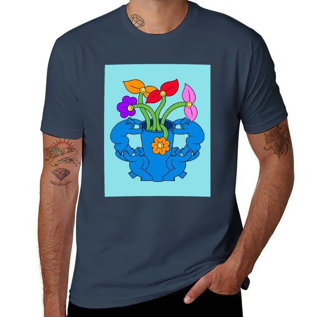 Roses Vase Arrangement TShirt Big Size Daily Wear TShirt