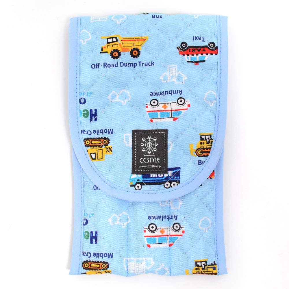 COLORFUL CANDY STYLE Cutlery Case for Full Throttle Working Vehicle N4623400 Boys, Cloth, Children, Portable, Stylish, Cute, (Light Blue)