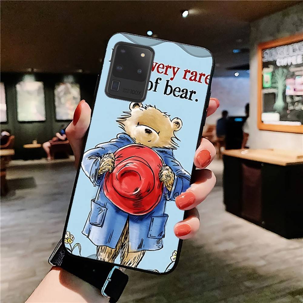 Cute P-Paddingtons Bear Phone Case For Samsung S 24 Fe 25 Ultra Plus 20 Lite 21 30 22 23 24 22 Ultra 5G Fundas