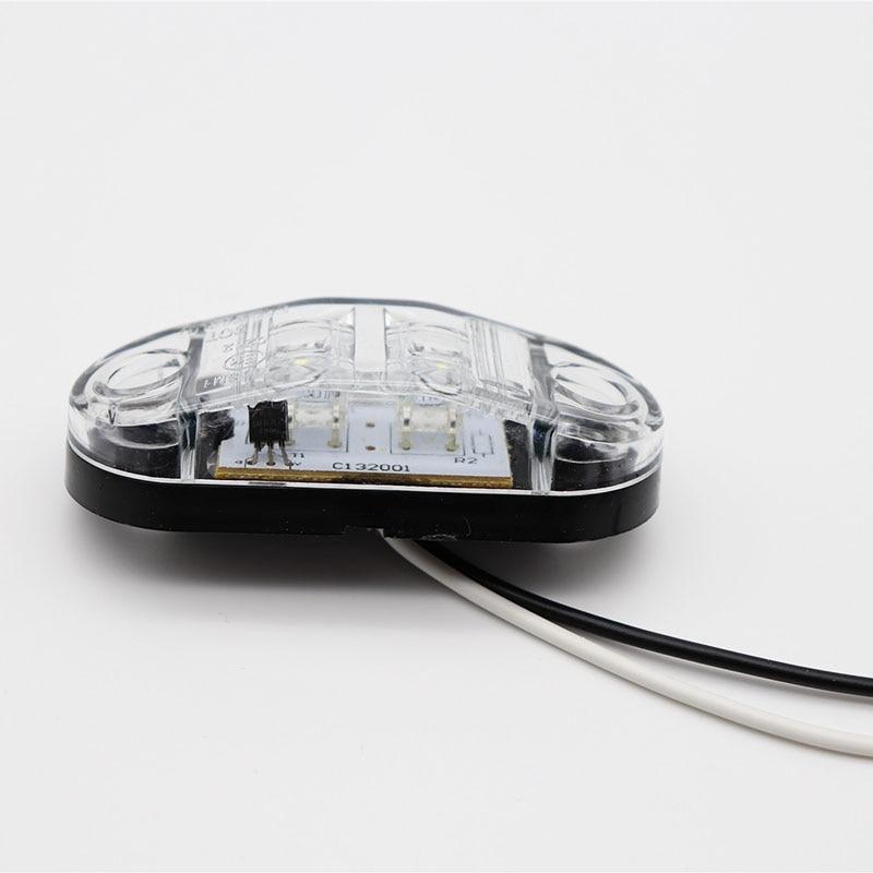 2ks LED boční obrysová světla Vnější světla auta Výstražná koncová světla Auto Návěs Nákladní Nákladní Světlo